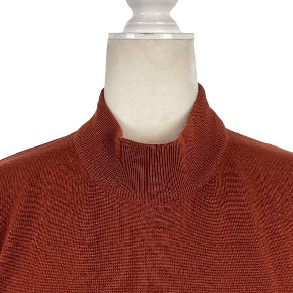 Franco Ziche 100% Pure Wool Long Sleeves Mock Turtleneck Jumper Sweater XXL - Picture 3 of 14